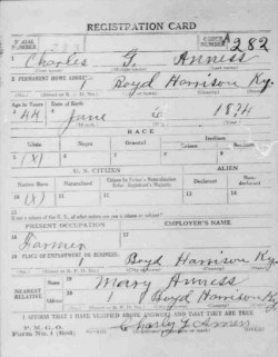 registration card