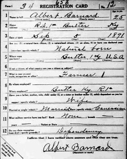 registration card
