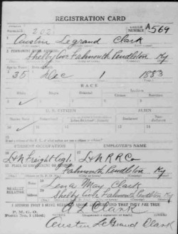 registration card