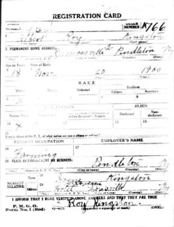 registration card