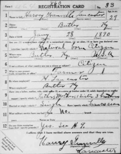registration card